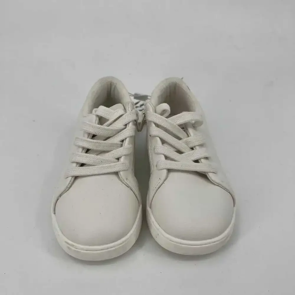 Zara White Synthetic Girls' Sneakers | Size 9.5T